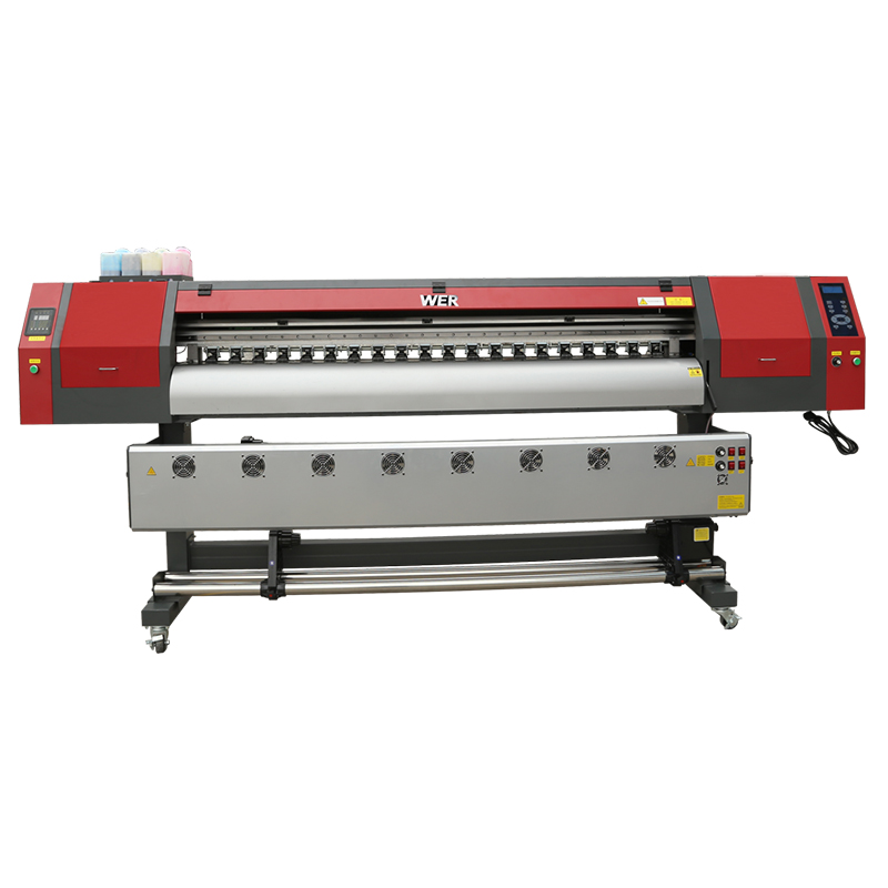 1800mm 5113 double head digital textile printing machine inkjet printer for banner WER-EW1902