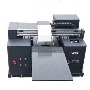 2017 cheap A4 size desktop tablet uv led flatbed digital printer WER-E1080UV